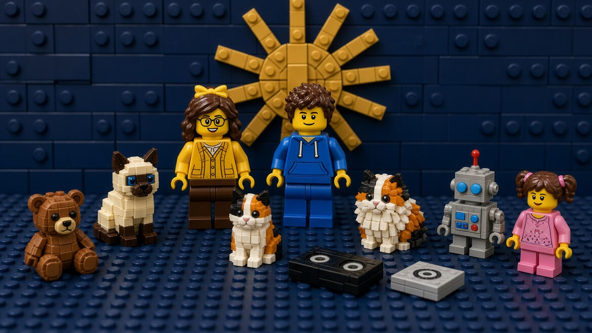 Lego minifig family picture